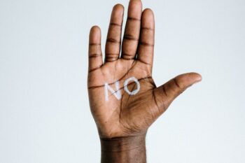 Close-Up Photo Of Person's Palm with no written on it
