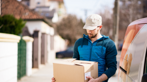 Man holding a package